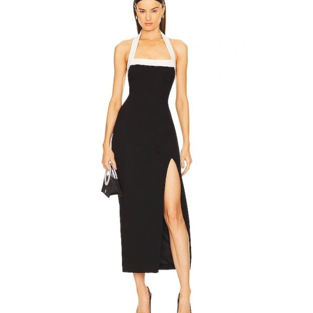 NICHOLAS Jane Midi Dress In Black